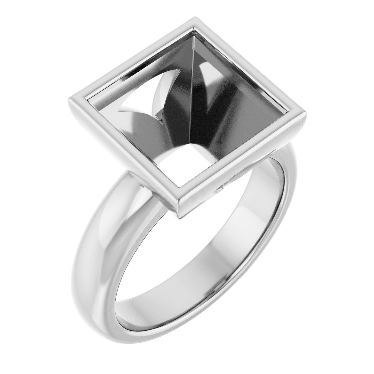 Bezel-Set Solitaire Engagement Ring