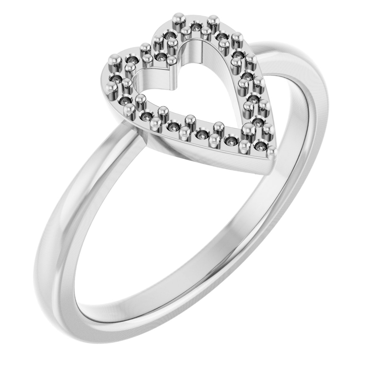 Accented Heart Ring