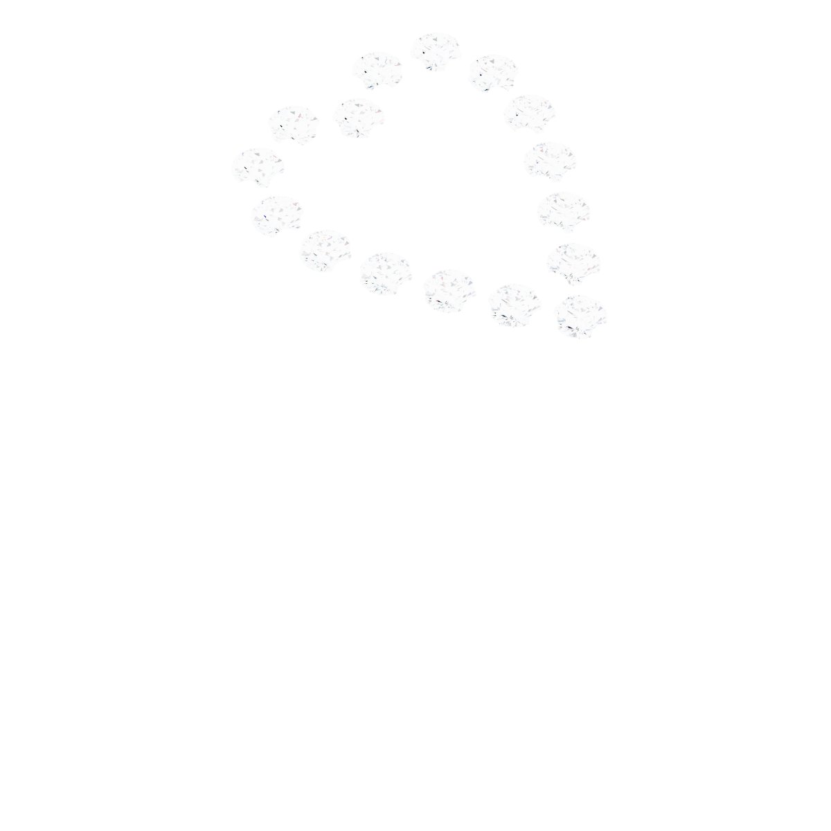 14k White Gold