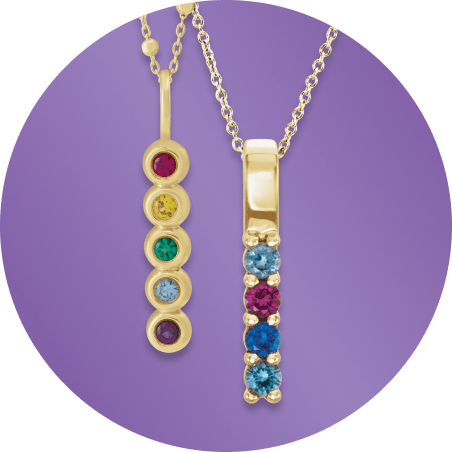 Mother's Day Birthstone Necklaces