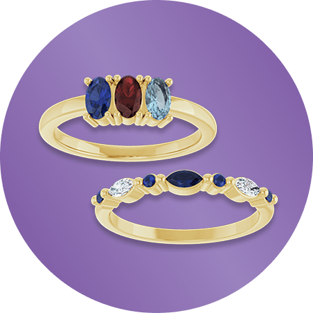 Mother's Day Birthstone Rings