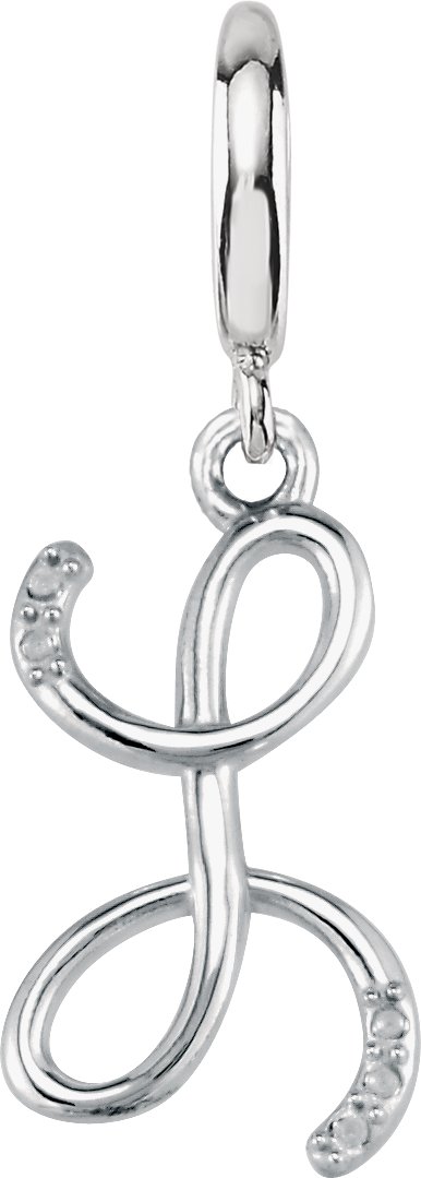 Accented Initial Charm/Pendant