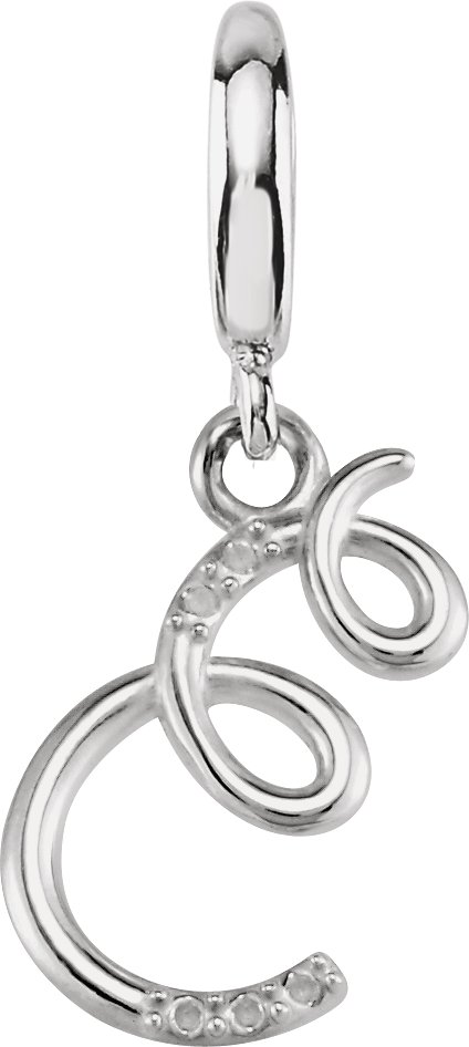 Accented Initial Charm/Pendant