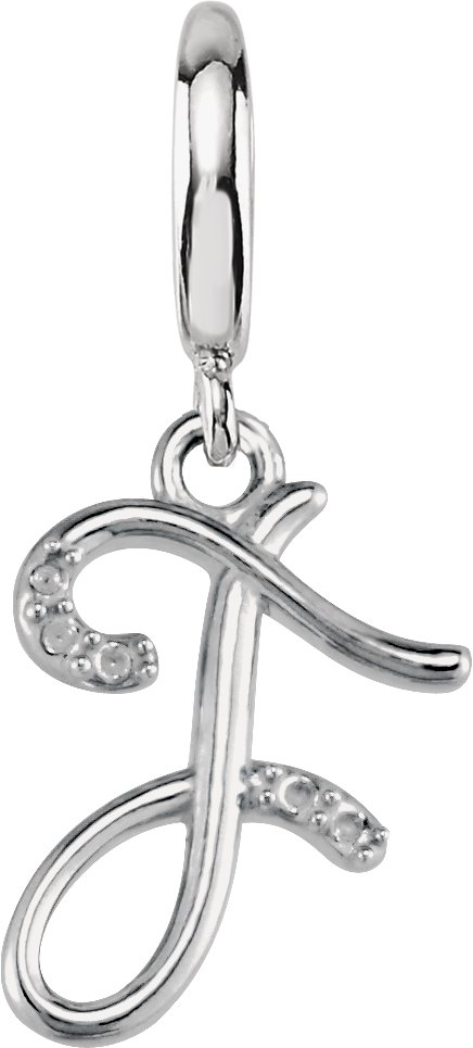 Accented Initial Charm/Pendant