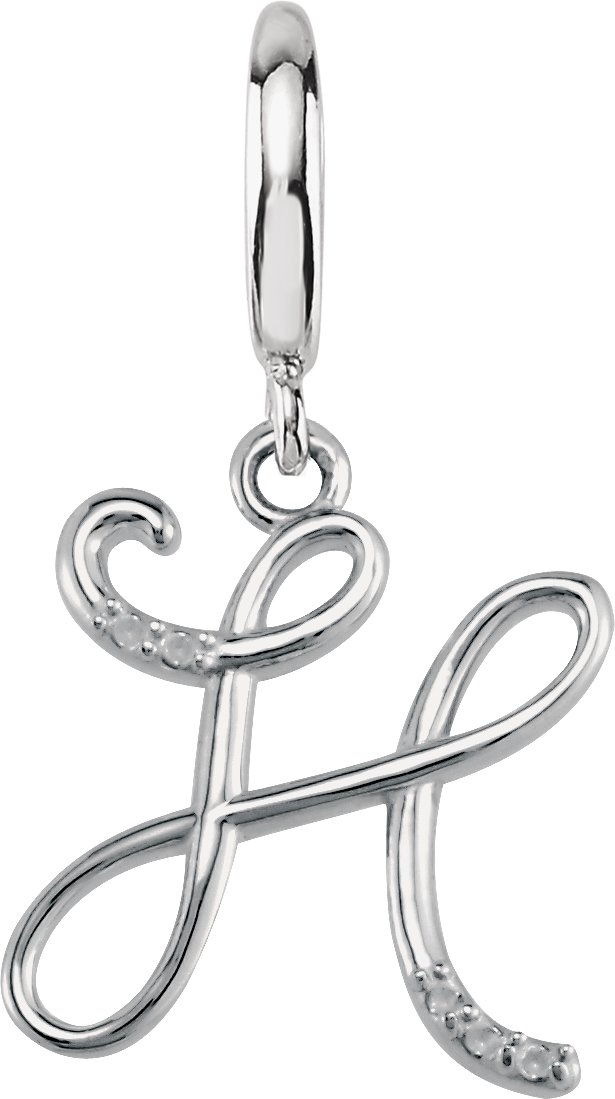 Accented Initial Charm/Pendant