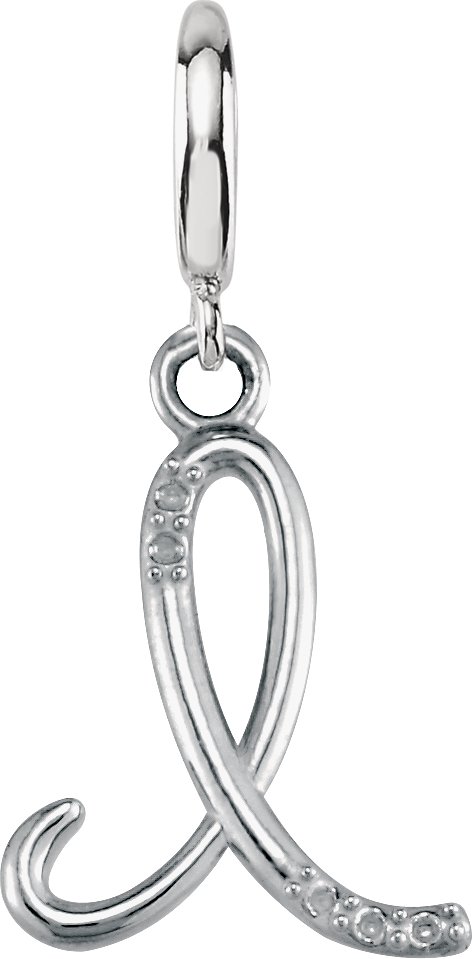 Accented Initial Charm/Pendant