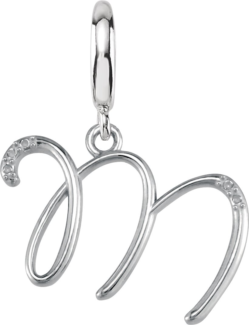 Accented Initial Charm/Pendant
