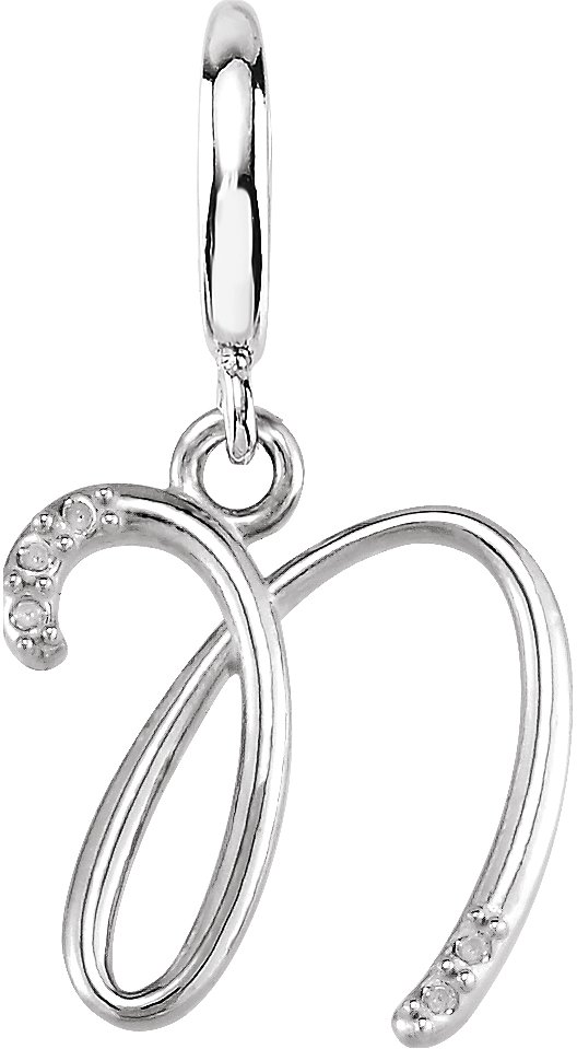 Accented Initial Charm/Pendant