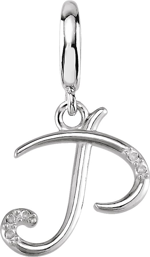 Accented Initial Charm/Pendant