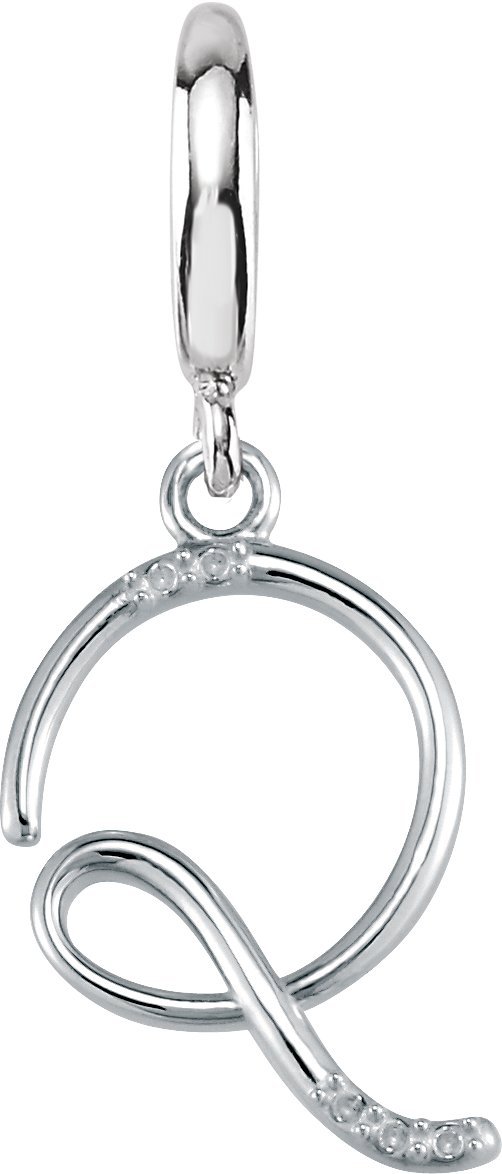 Accented Initial Charm/Pendant