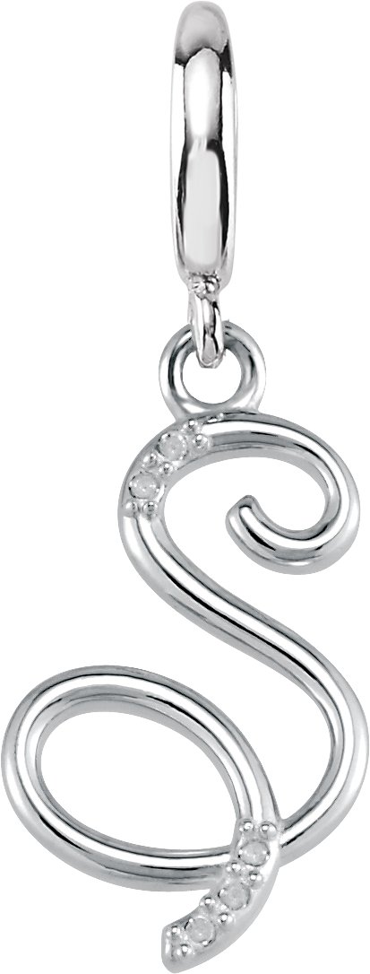 Accented Initial Charm/Pendant