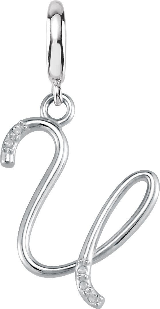 Accented Initial Charm/Pendant