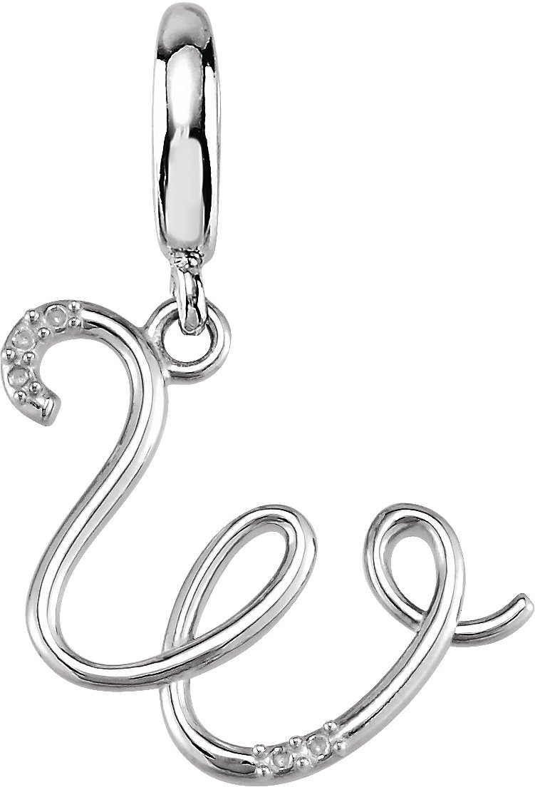 Accented Initial Charm/Pendant