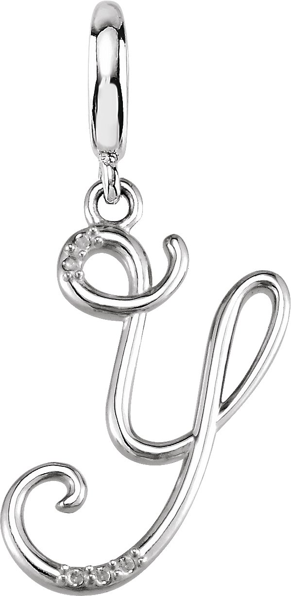 Accented Initial Charm/Pendant
