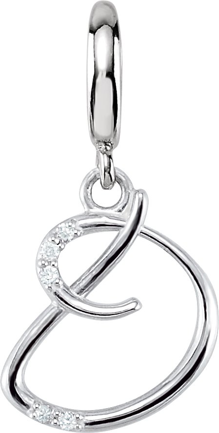 Accented Initial Charm/Pendant