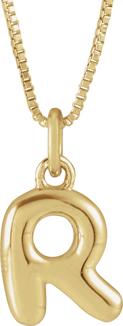Bubble Initial Necklace or Pendant