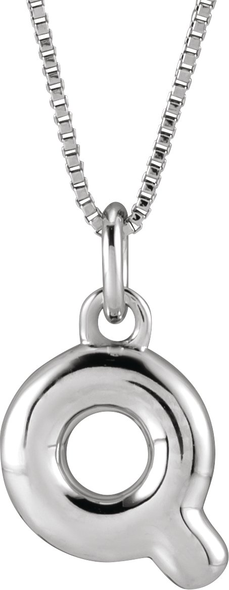 Bubble Initial Necklace or Pendant