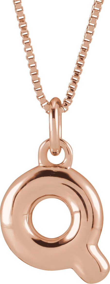 Bubble Initial Necklace or Pendant