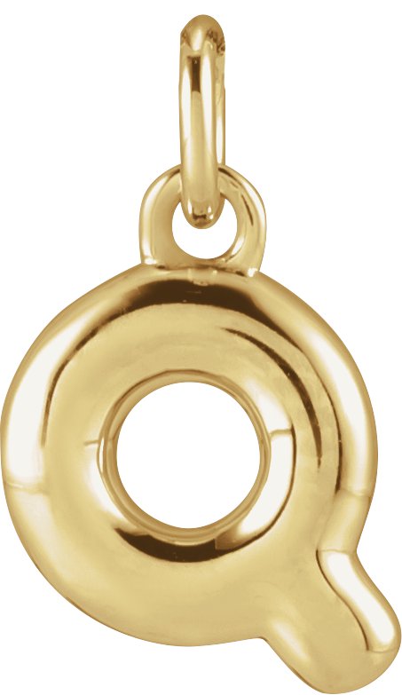 Bubble Initial Necklace or Pendant