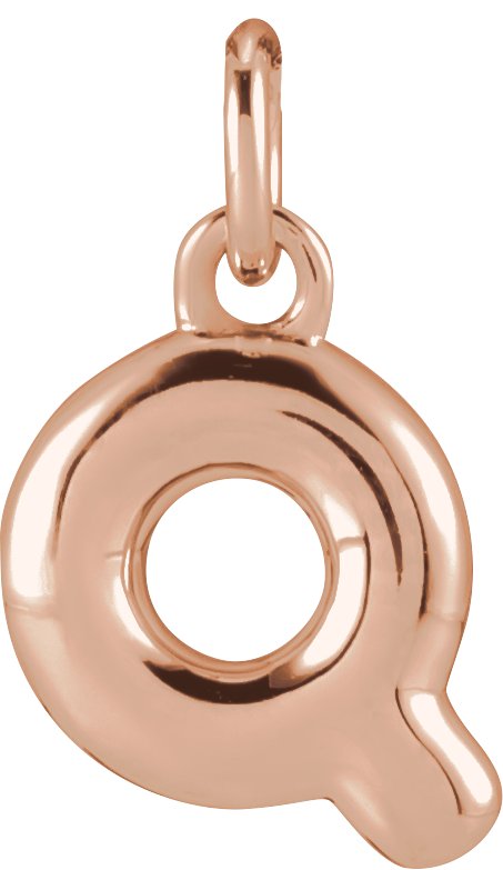 Bubble Initial Necklace or Pendant
