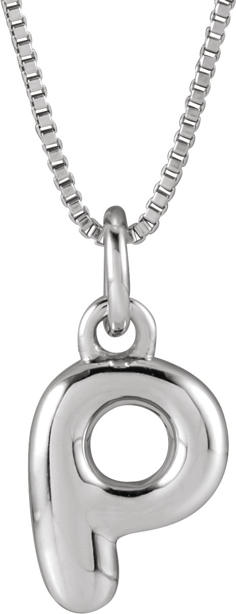 Bubble Initial Necklace or Pendant