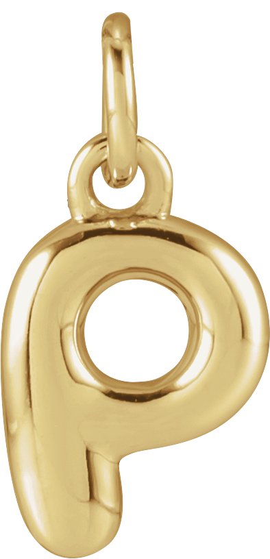 Bubble Initial Necklace or Pendant