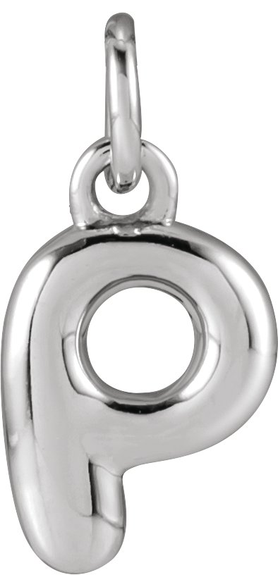 Bubble Initial Necklace or Pendant