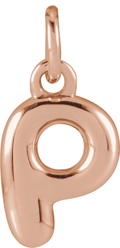 Bubble Initial Necklace or Pendant