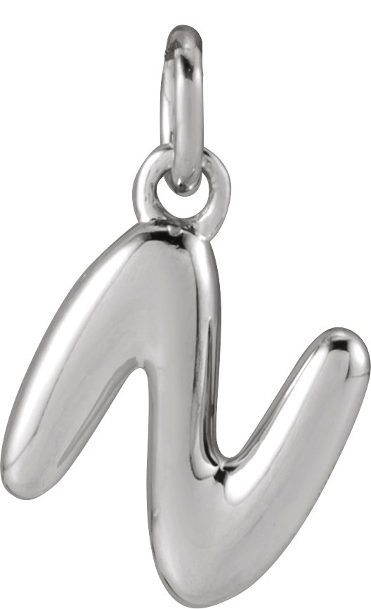 Bubble Initial Necklace or Pendant
