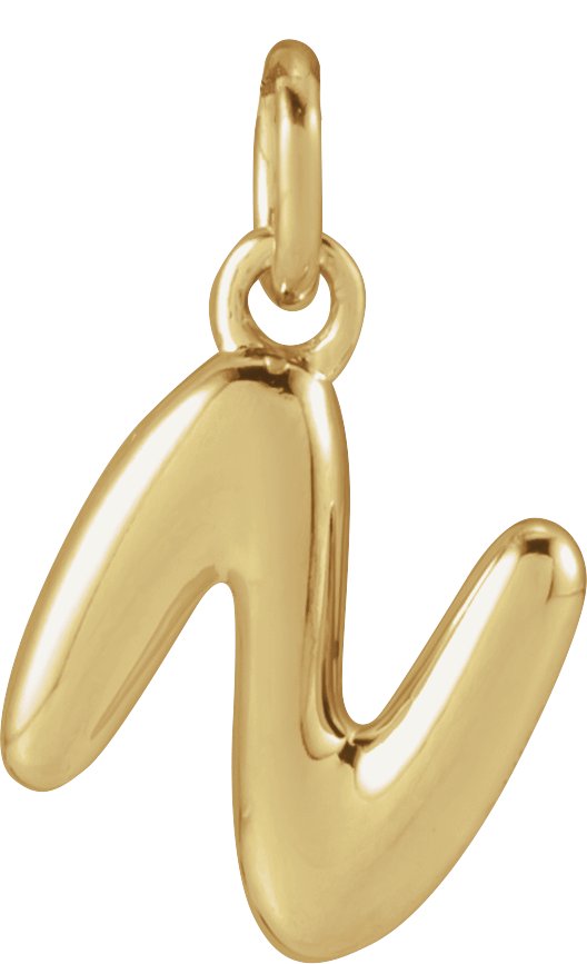 Bubble Initial Necklace or Pendant