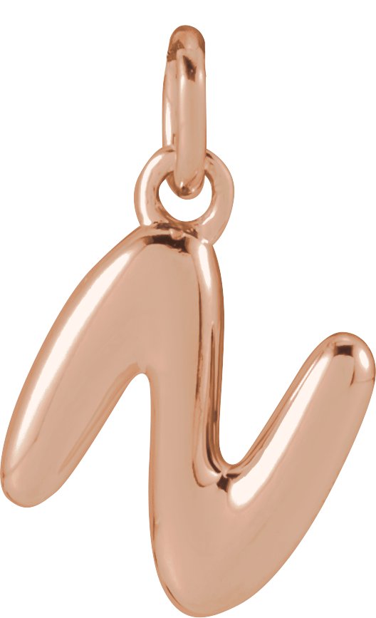 Bubble Initial Necklace or Pendant