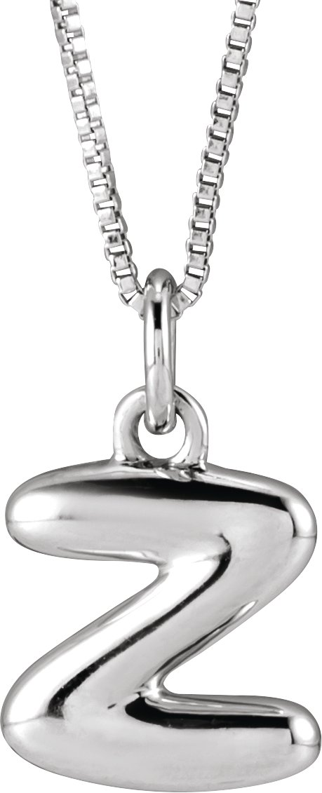 Bubble Initial Necklace or Pendant