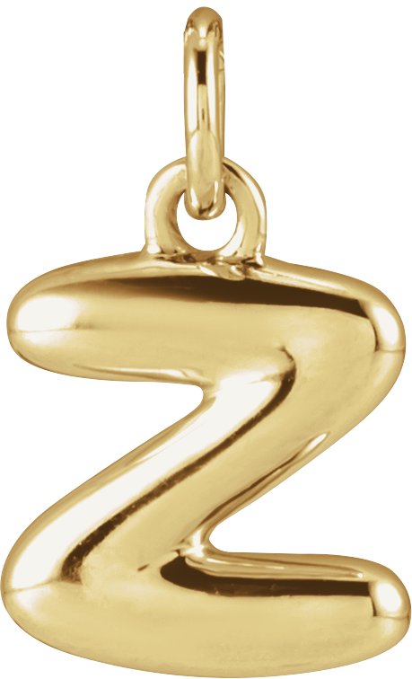 Bubble Initial Necklace or Pendant