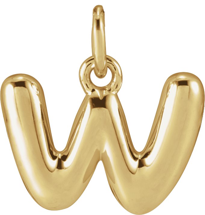 Bubble Initial Necklace or Pendant