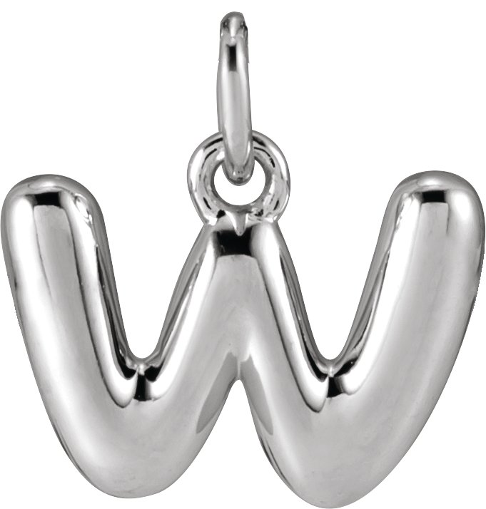Bubble Initial Necklace or Pendant