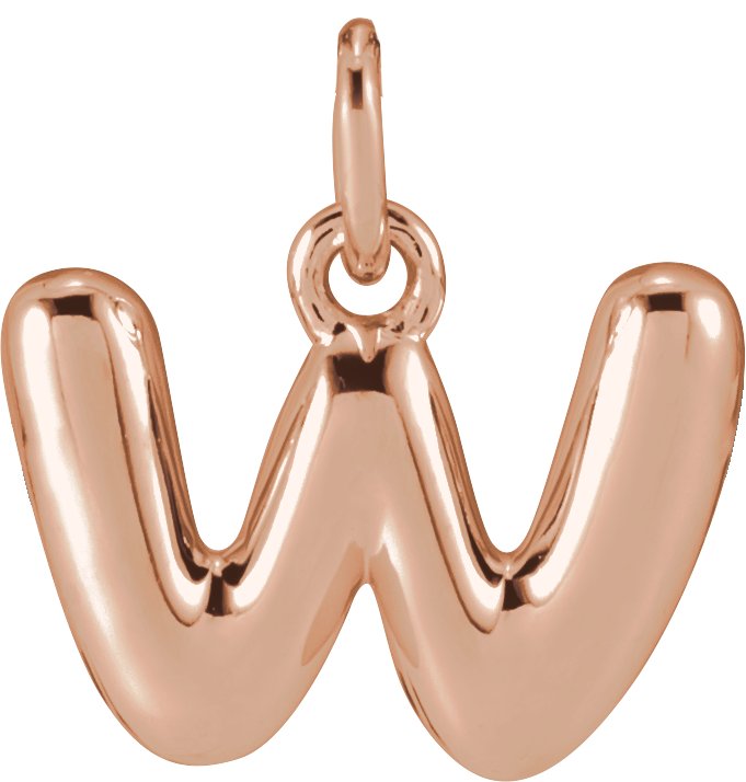 Bubble Initial Necklace or Pendant