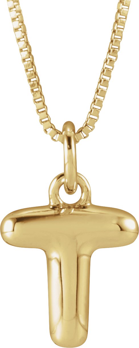 Bubble Initial Necklace or Pendant
