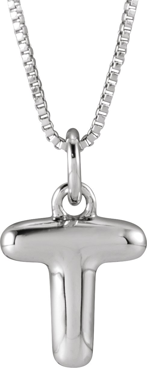 Bubble Initial Necklace or Pendant