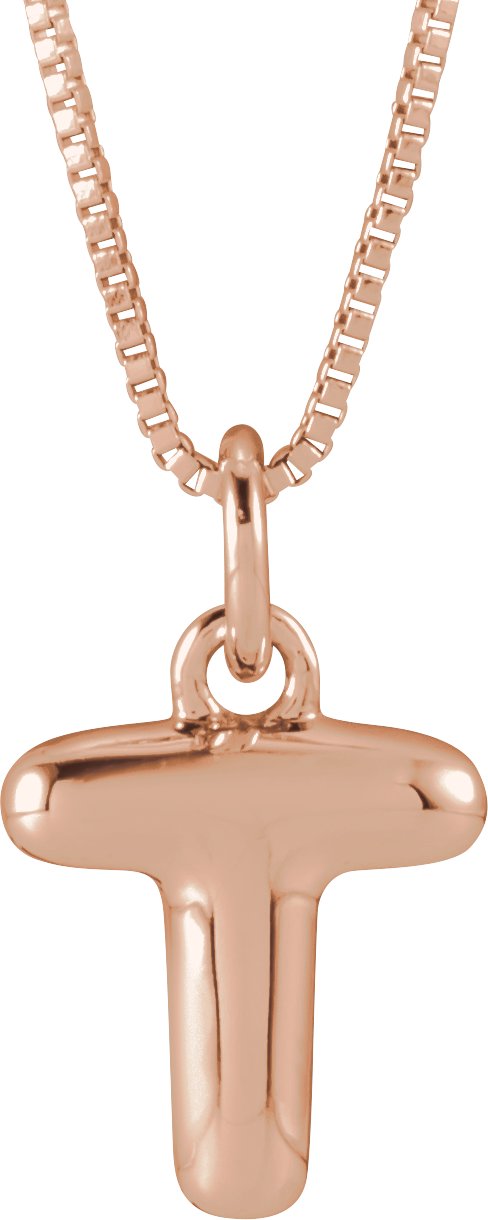 Bubble Initial Necklace or Pendant