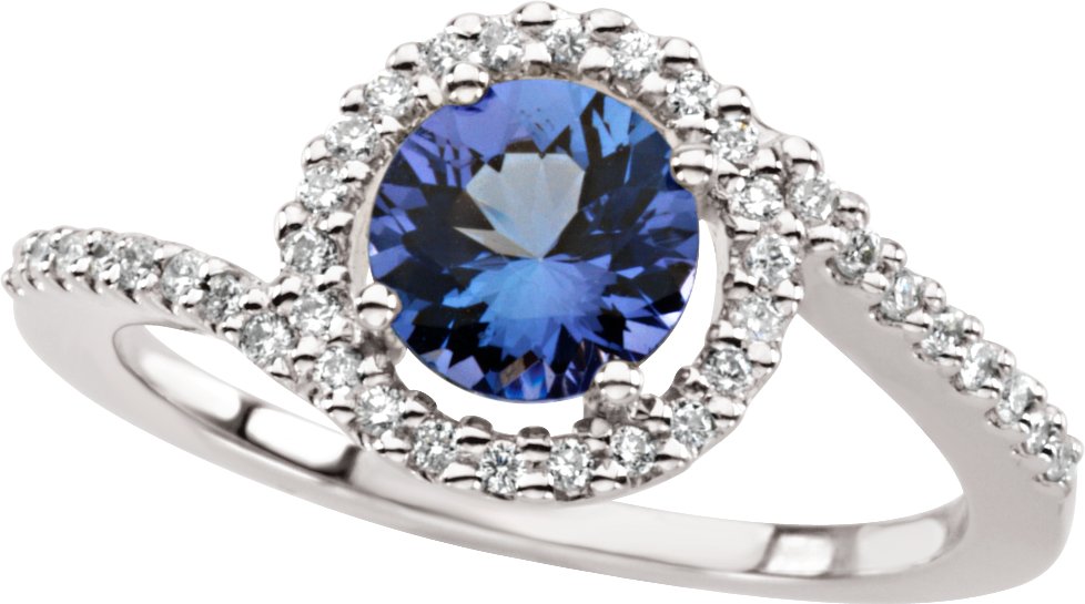 Tanzanite and Diamond Accented Ring Ref 2507309