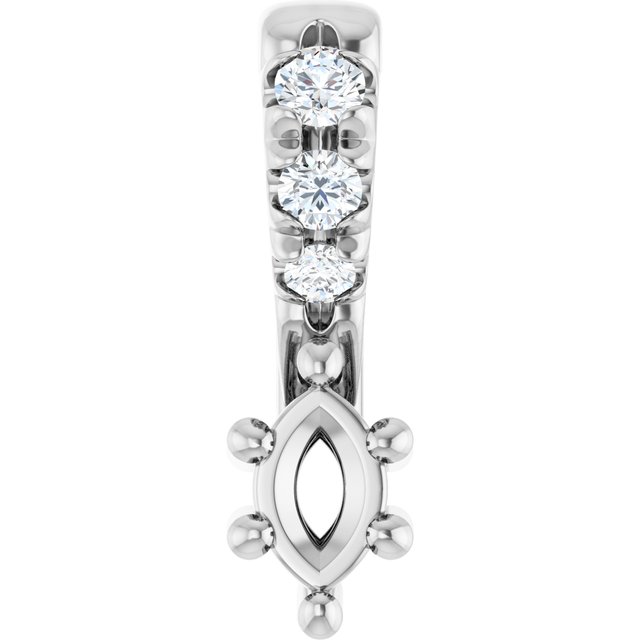 14k White Gold