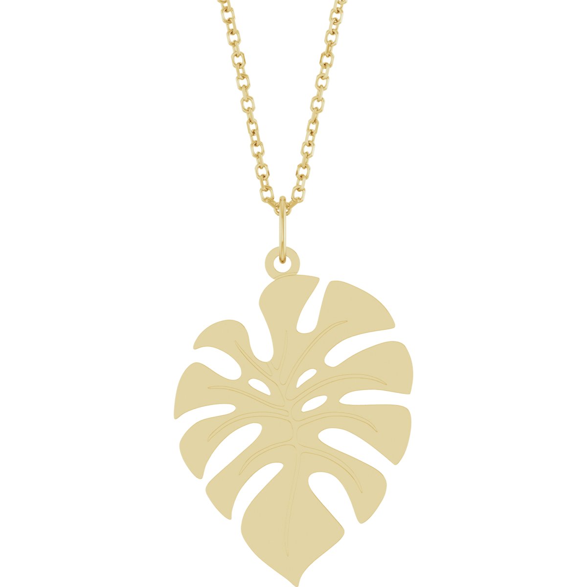 Monstera Leaf Necklace or Pendant
