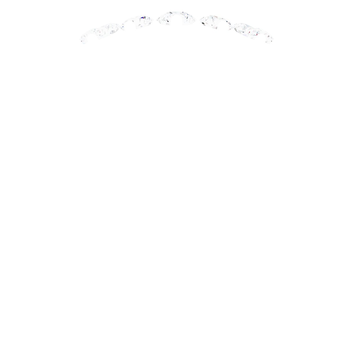 Alternative view of 1/4 CTW Natural Diamond Contour Band – Platinum