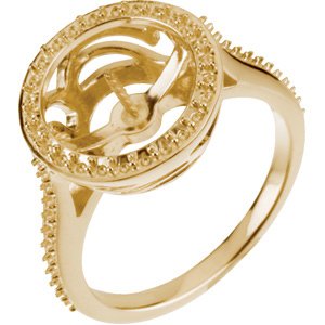 Halo-Style Pearl Ring