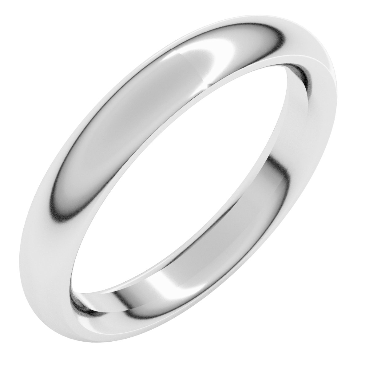 Comfort-Fit Half Round Band