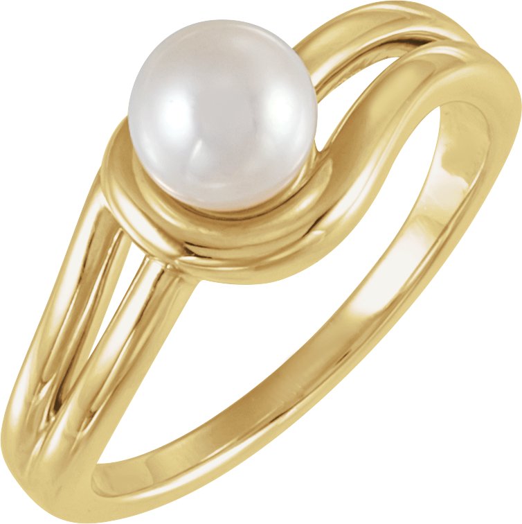 Freeform Pearl Ring