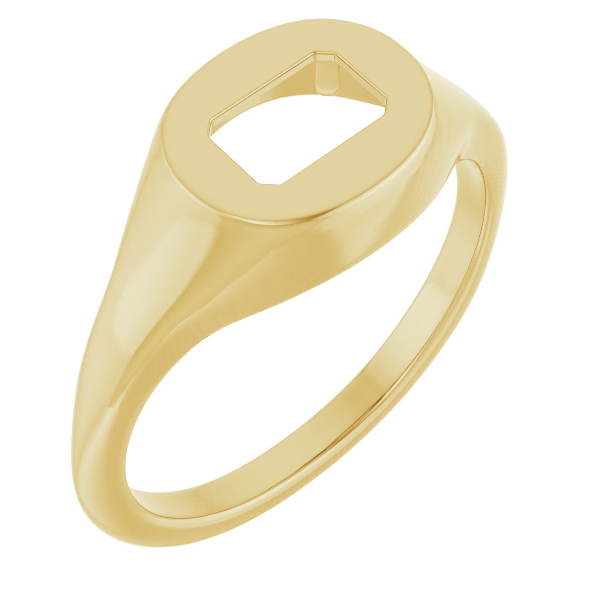 Solitaire Signet Ring