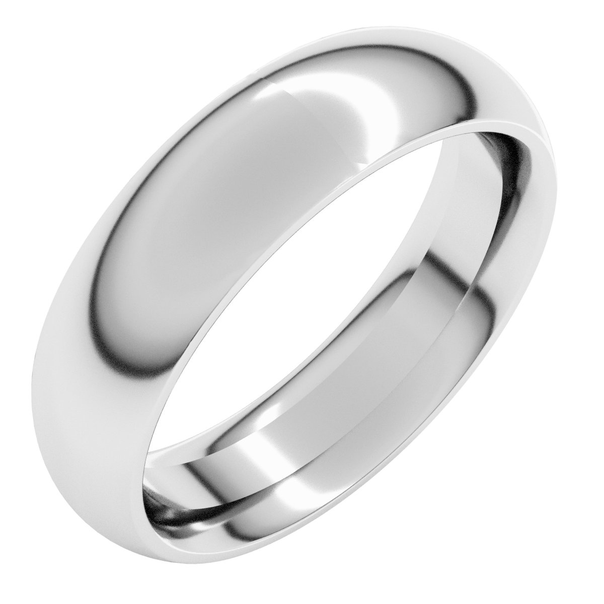 Comfort-Fit Half Round Band