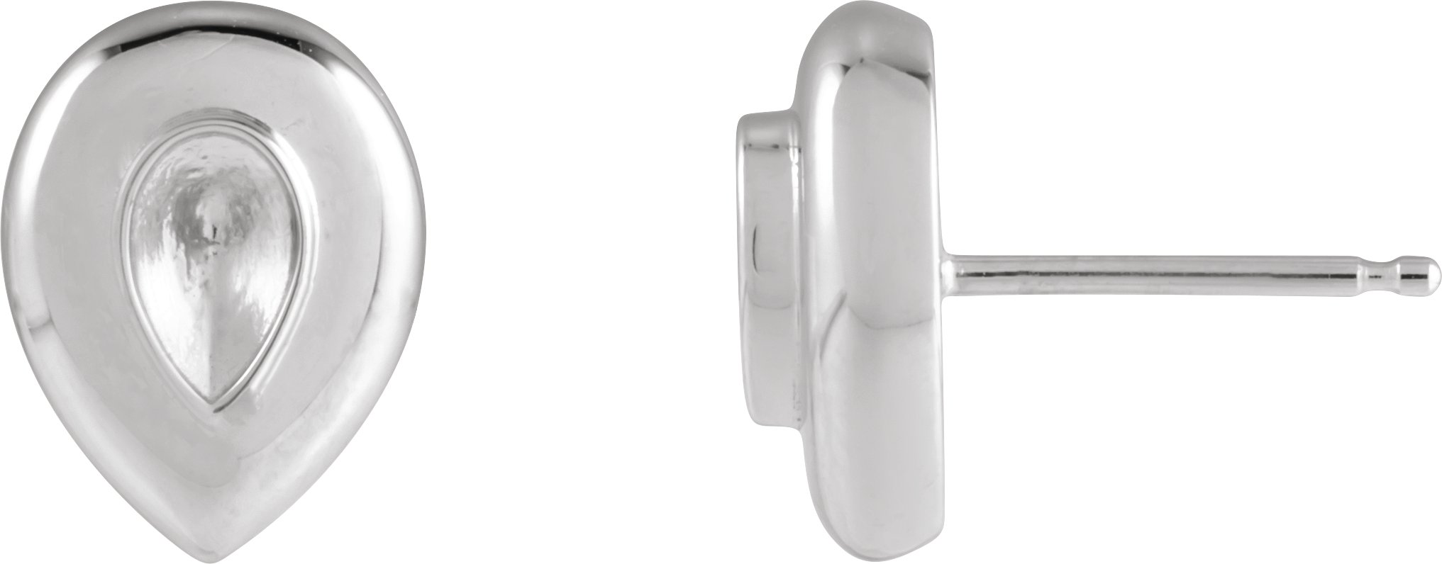 Bezel-Set Solitaire Earrings