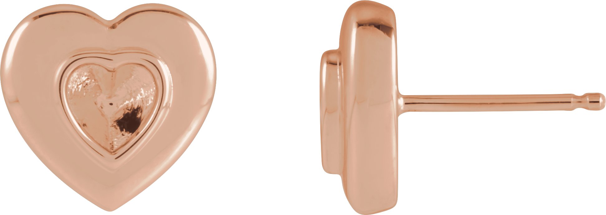 Bezel-Set Solitaire Earrings